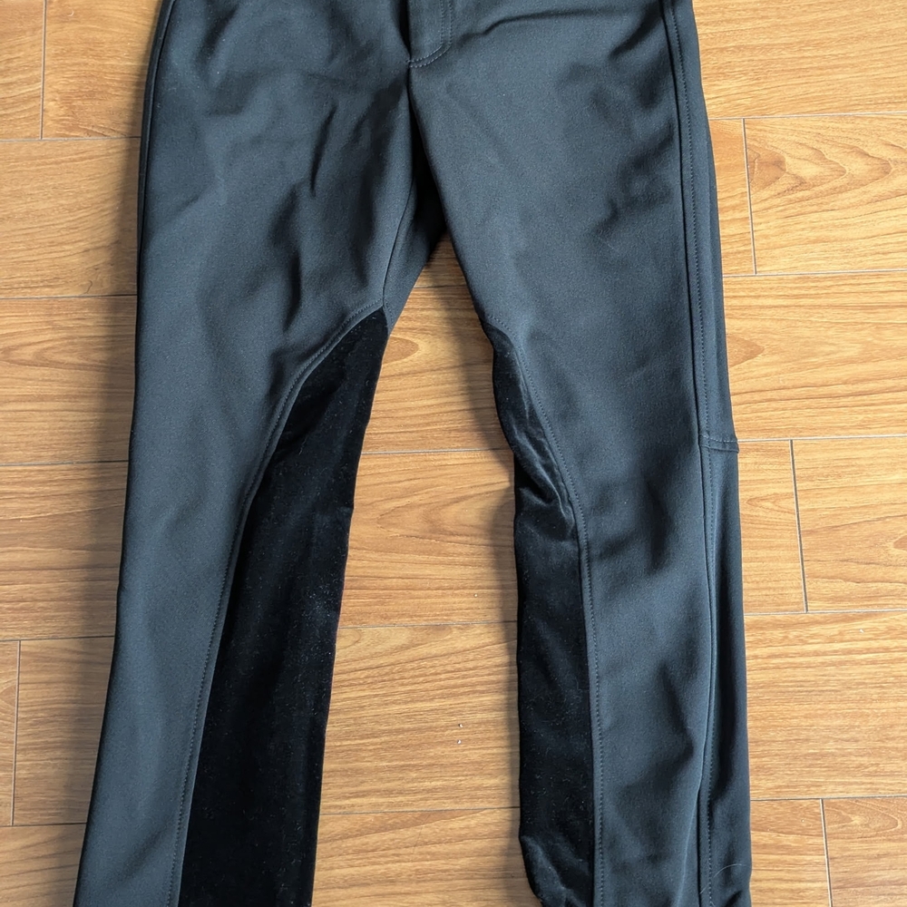 Pink Tartan Black Equestrian Trousers
